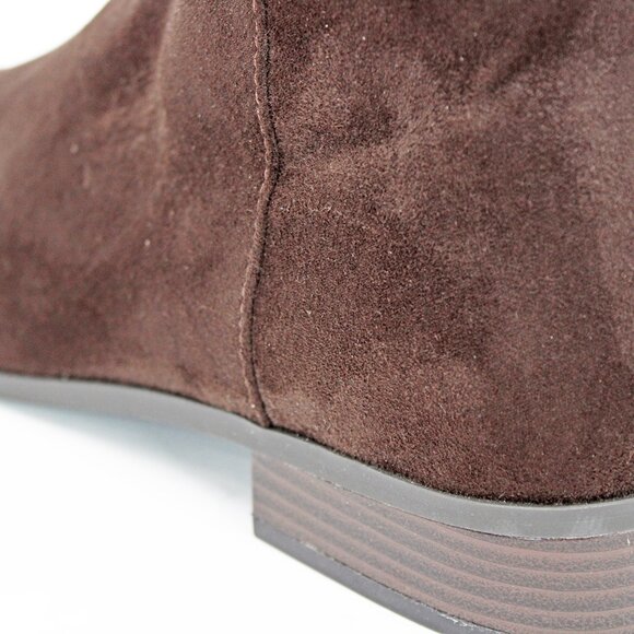 Michael Kors Women's Bromley Suede Side-Zip Over The Knee Boots - Picture 8 of 9